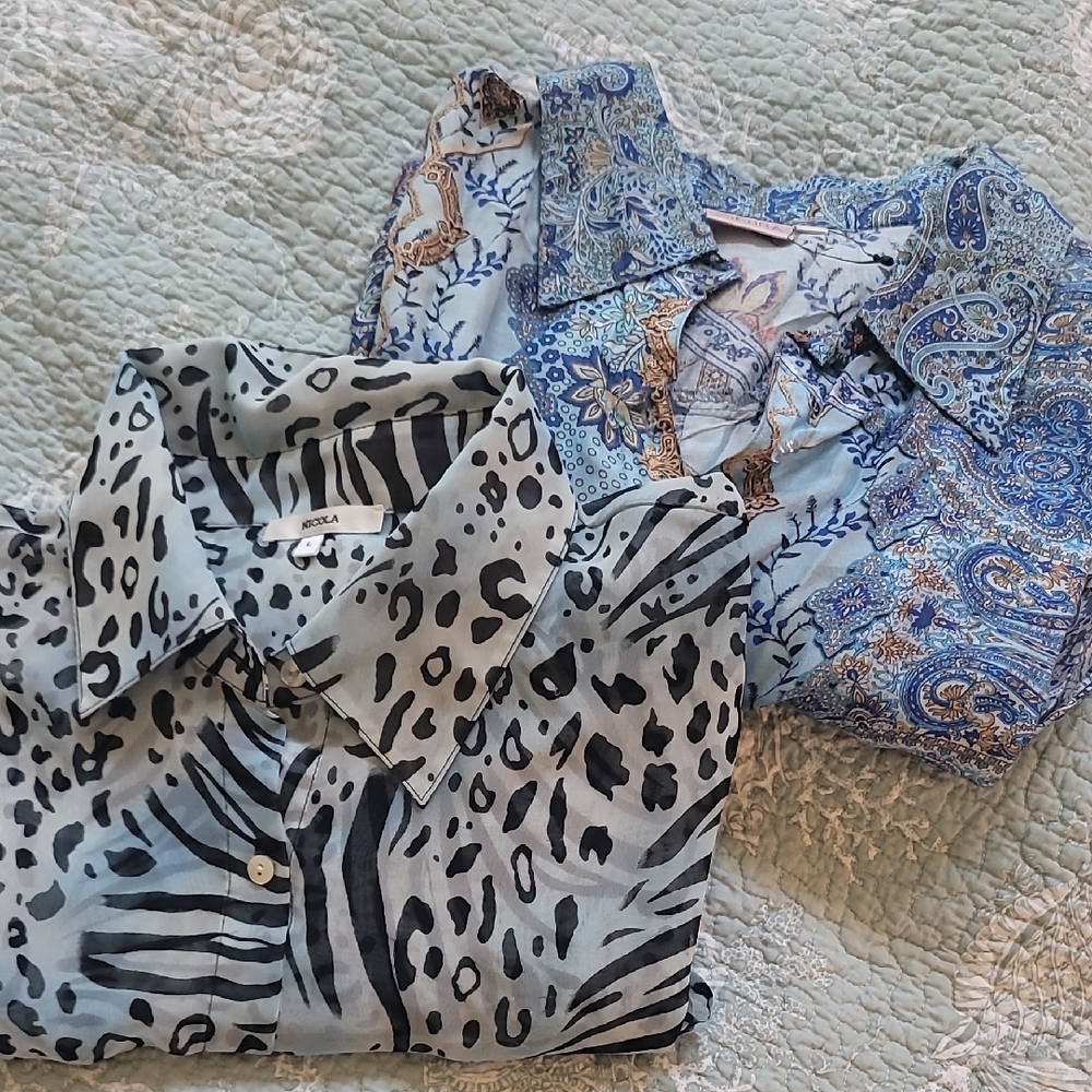 Animal Print and Paisley Blouses